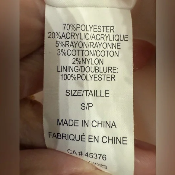 Suzy Shier Size Small Pink Tweed Single Breasted Blazer 3 Buttons Two Pockets - Picture 7 of 8